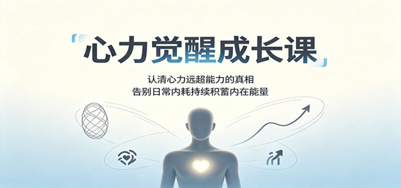 心力觉醒成长课:认清心力远超能力的真相,告别日常内耗持续积蓄内在能量-网创在线