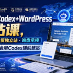 外贸人Codex+WordPress建站课，AI建站·外贸独立站·询盘承接，从0到1学会用Codex辅助建站(更新0821)-网创在线