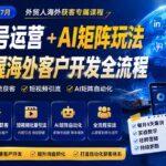 外贸人海外获客专属课程-更新8月，讲解社媒账号运营AI矩阵玩法，，系统掌握海外客户开发全流程实战方法-网创在线