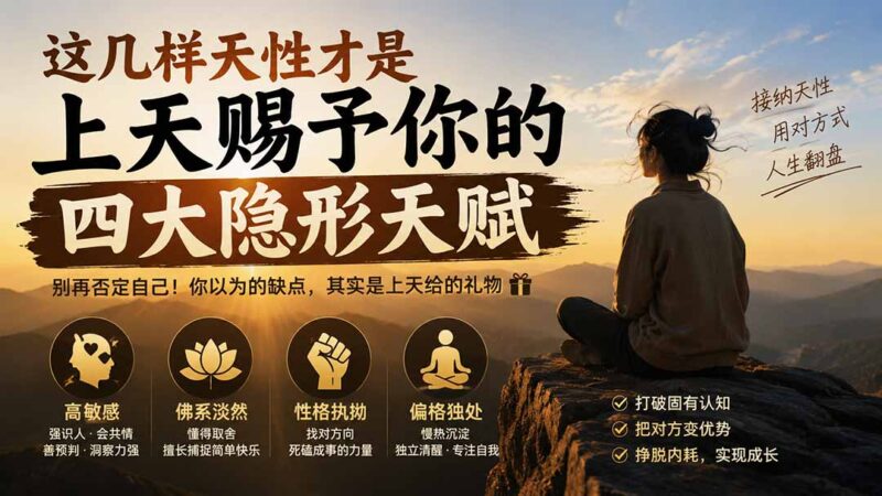 付费文章:这几样天性才是上天赐予你的四大隐形天赋-网创在线