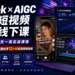 TikTok×AIGC美区短视频带货线下课，原线下两天一夜实战课程，原价1.5W，完整收录12小时高清授课视频-网创在线