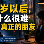 付费文章:35岁以后,为什么很难交到真正的朋友-网创在线