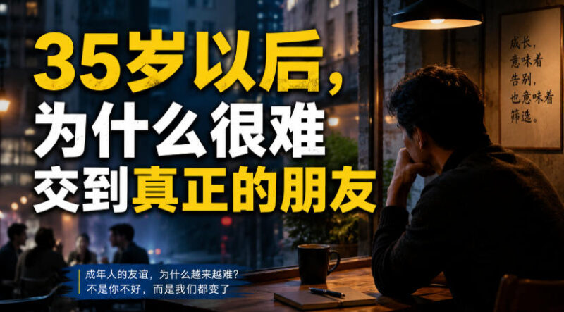 付费文章:35岁以后,为什么很难交到真正的朋友-网创在线