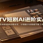 LibTV短剧AI进阶实战课：角色场景道具全套设定，分镜提示词搭建完整工作流-网创在线
