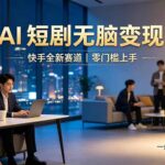 别乱找副业了，快手 AI 短剧零门槛长久被动增收-网创在线