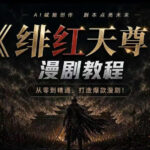 绯红天尊AI漫剧系统教程｜从零入门到精通，工具运用+剧本创作+爆款逻辑+提示词素材+镜头剪辑，全套爆款漫剧落地实战课-网创在线
