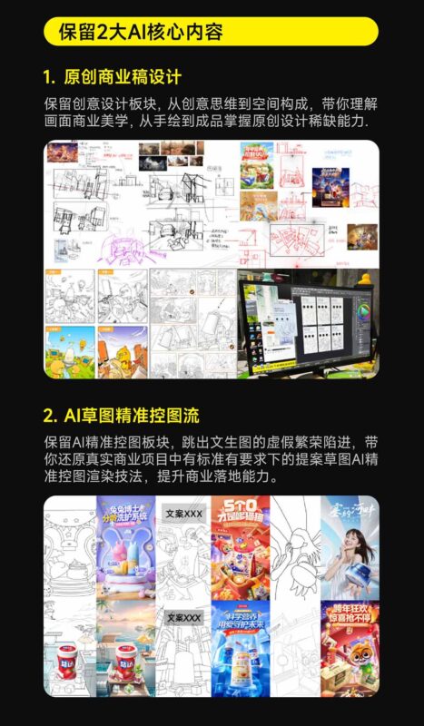 电商视觉 AI实战训练营第55期：MJ+SD+Comfy精准控图，从商业海报到首页详情页全流程实战-网创在线