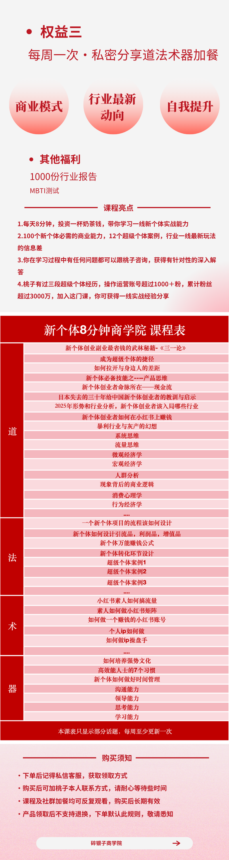 图片[4]-AI+新个体创业必修课｜道法术器｜商业逻辑·小红书流量·AI智能体｜低成本打造个人变现小生意全套教学