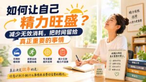 付费文章：如何让自己精力旺盛？减少无效消耗，把时间留给真正重要的事情-网创在线
