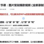 颠覆式AI短视频课｜素材挖掘，AI修图，视频重绘，人声处理｜电商实体带货引流全流程实操教学-网创在线