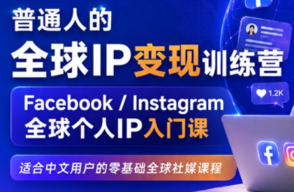 图片[1]-建立海外社媒底层逻辑，打造能变现的个人IP