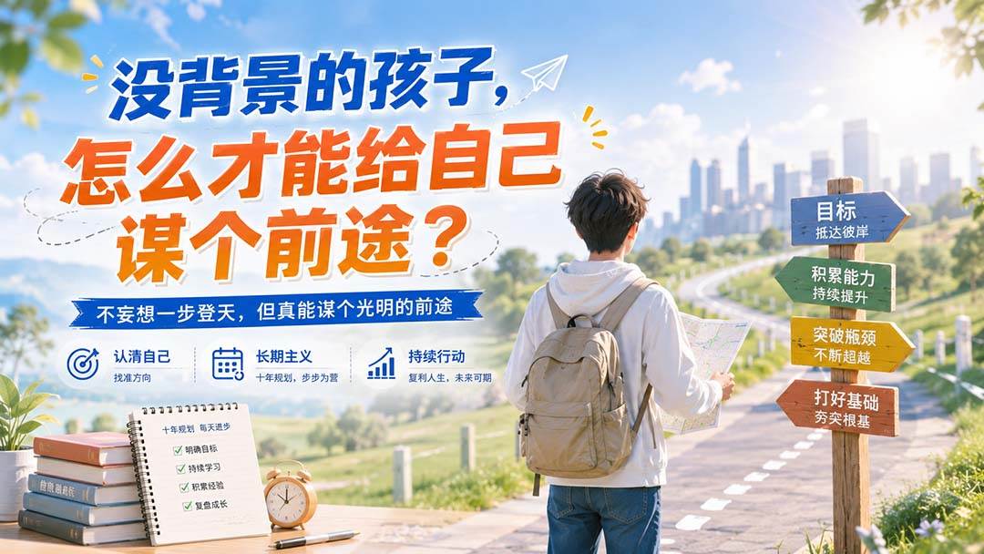 （20180期）付费文章：没背景的孩子，怎么才能给自己谋个前途？-网创在线