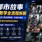 （19858期）AI都市故事短视频教学全流程拆解；都市/民俗/奇幻/历史都能做多题材覆盖，快速上手制作故事类短视频-网创在线