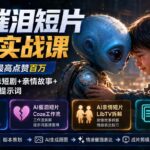 （20038期）AI催泪短片爆款实战课：条条万赞，最高点赞百万，拆解外星人趣味短剧+亲情故事+Coze工作流与提示词-网创在线