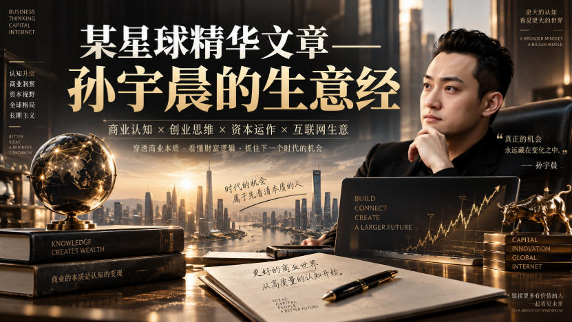 某星球精华文章——孙宇晨的生意经-网创在线