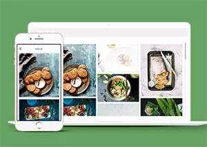 侧导航美食爱好者企业网站模板 - 网创在线