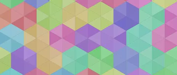 html5 canvas彩色六角菱形拼接背景图案特效 - 网创在线