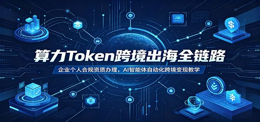 算力Token跨境出海全链路：企业个人合规资质办理，AI智能体自动化跨境变现教学 - 网创在线