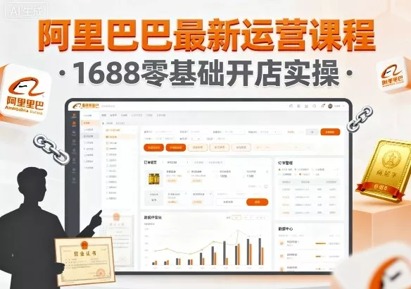 阿里巴巴最新运营课程，1688零基础开店实操 - 网创在线