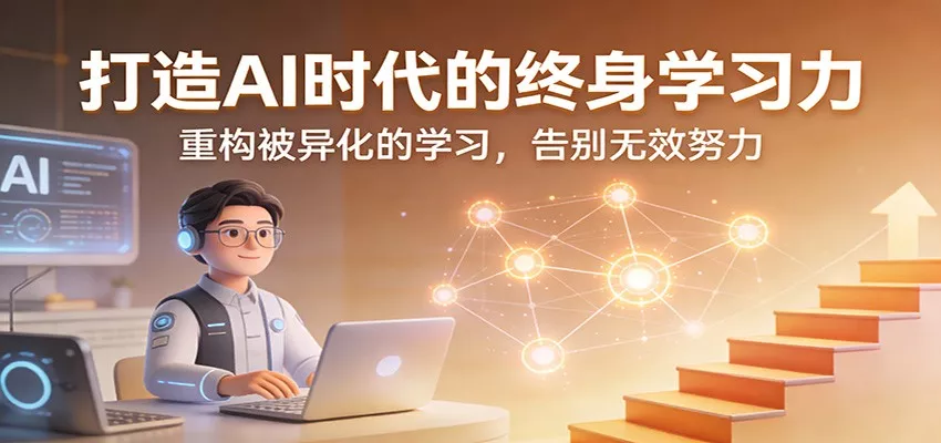 打造AI时代的终身学习力：重构被异化的学习，告别无效努力 - 网创在线