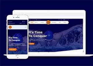 宽屏游泳用品商店HTML5模板下载 - 网创在线