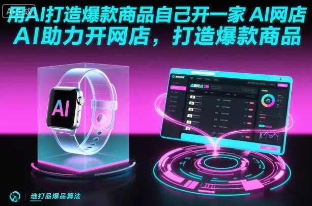 用AI打造爆款商品自己开一家AI网店，AI助力开网店，打造爆款商品 - 网创在线