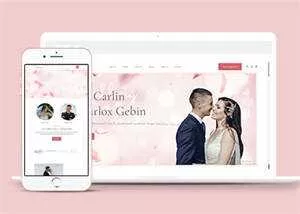 婚礼活动策划摄影HTML5模板源码 - 网创在线