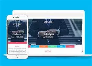 宽屏多彩时尚商务网站模板下载 - 网创在线