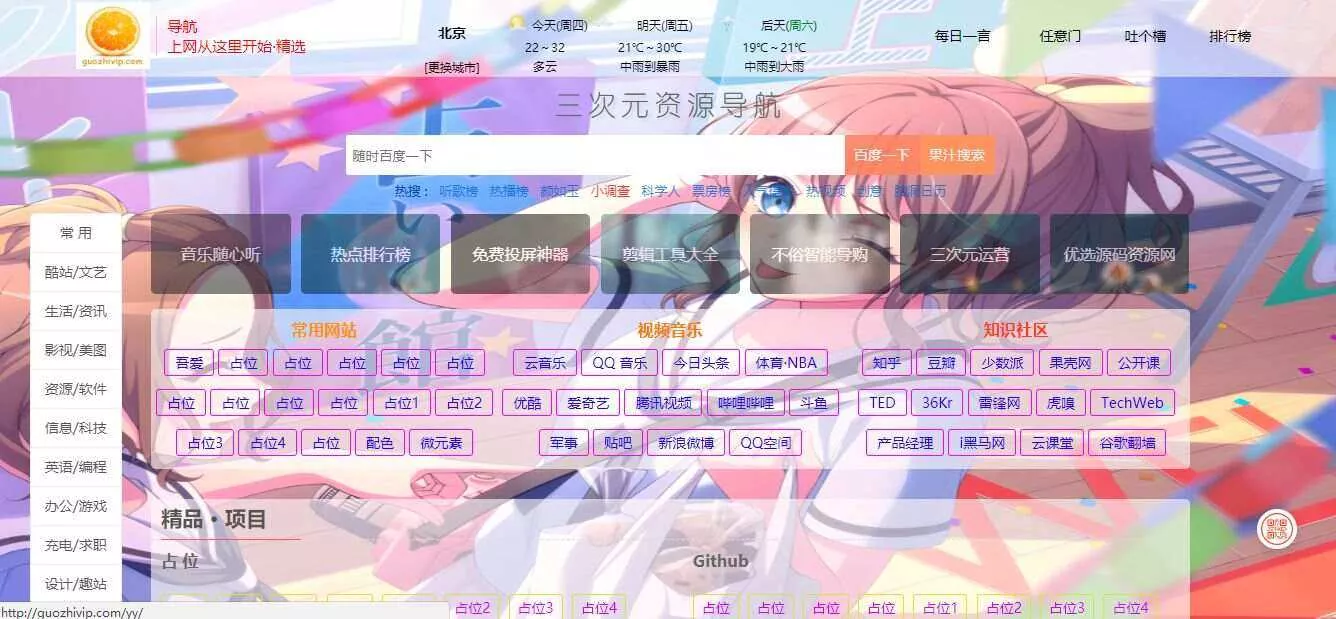 图片[2] - 精美网址导航及热点热搜影视排行榜源码 - 网创在线
