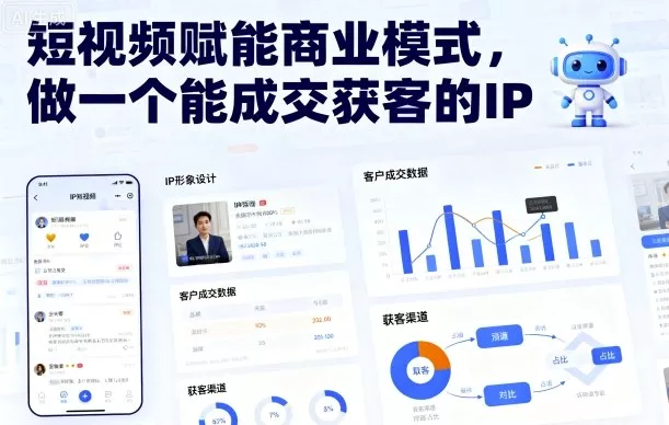 短视频赋能商业模式，做一个能成交获客的IP - 网创在线