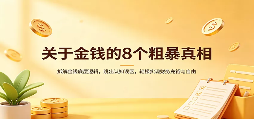 关于金钱的8个粗暴真相:拆解金钱底层逻辑,跳出认知误区,轻松实现财务充裕与自由 - 网创在线