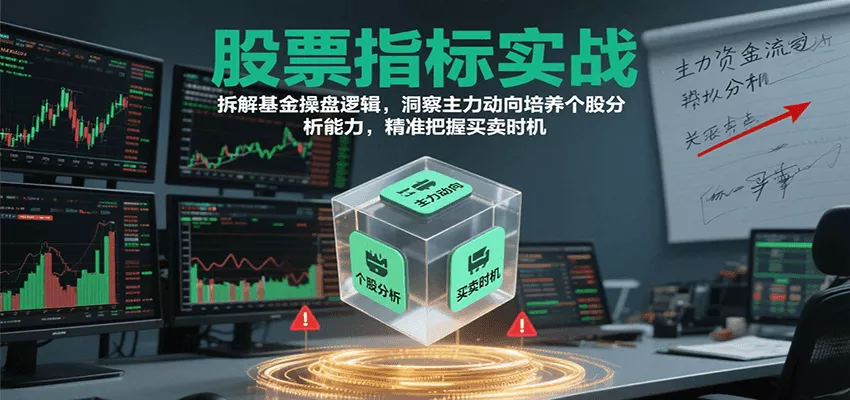 股票指标实战，基金操盘逻辑拆解，洞察主力动向培养个股分析能力把握买卖时机(更新) - 网创在线