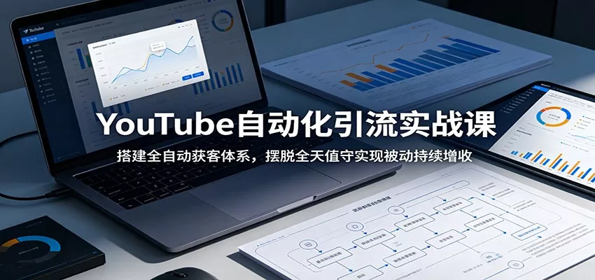 YouTube自动化引流实战课：搭建全自动获客体系，摆脱全天值守实现被动持续增收 - 网创在线