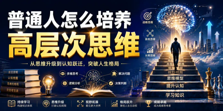 公众号付费文章:普通人怎么培养高层次思维 - 网创在线