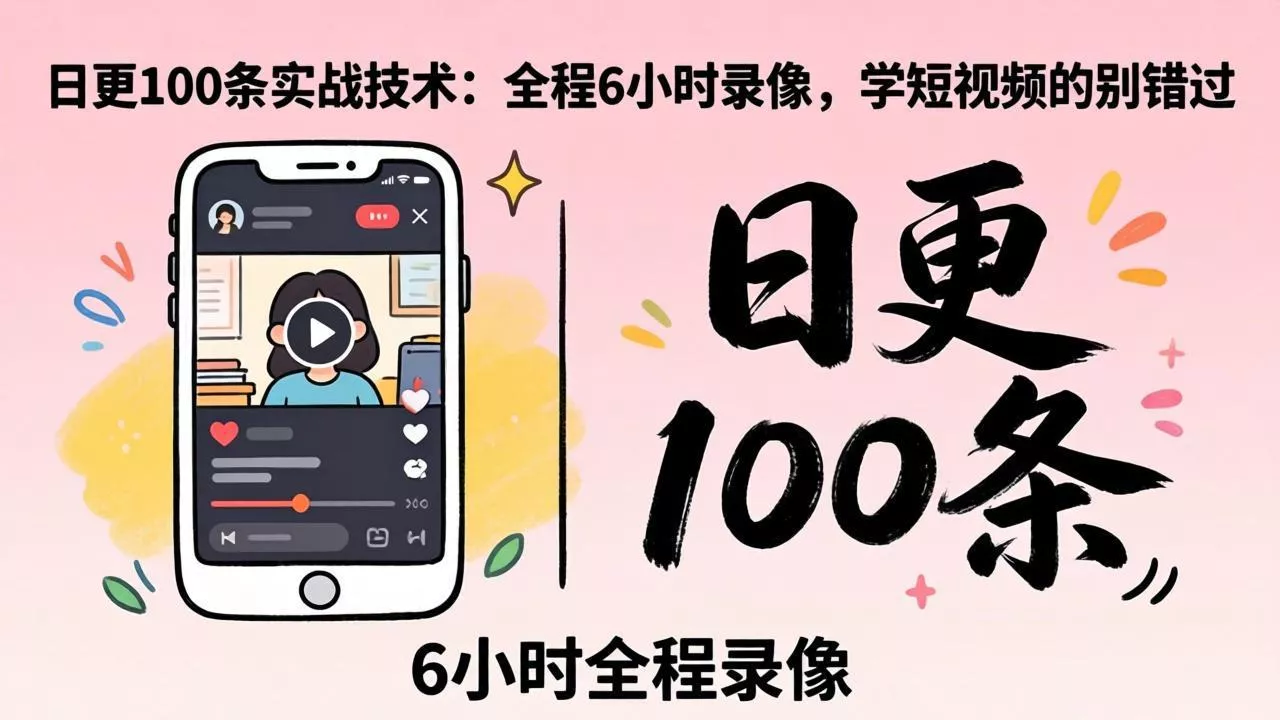 某工作坊东莞2026年4月12线下课：日更100条实战：全程6小时录像，学短视频的别错过 - 网创在线