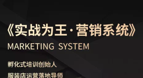 老杨·服装老板必修课《实战为王-营销系统》实现业绩被动式增长 - 网创在线