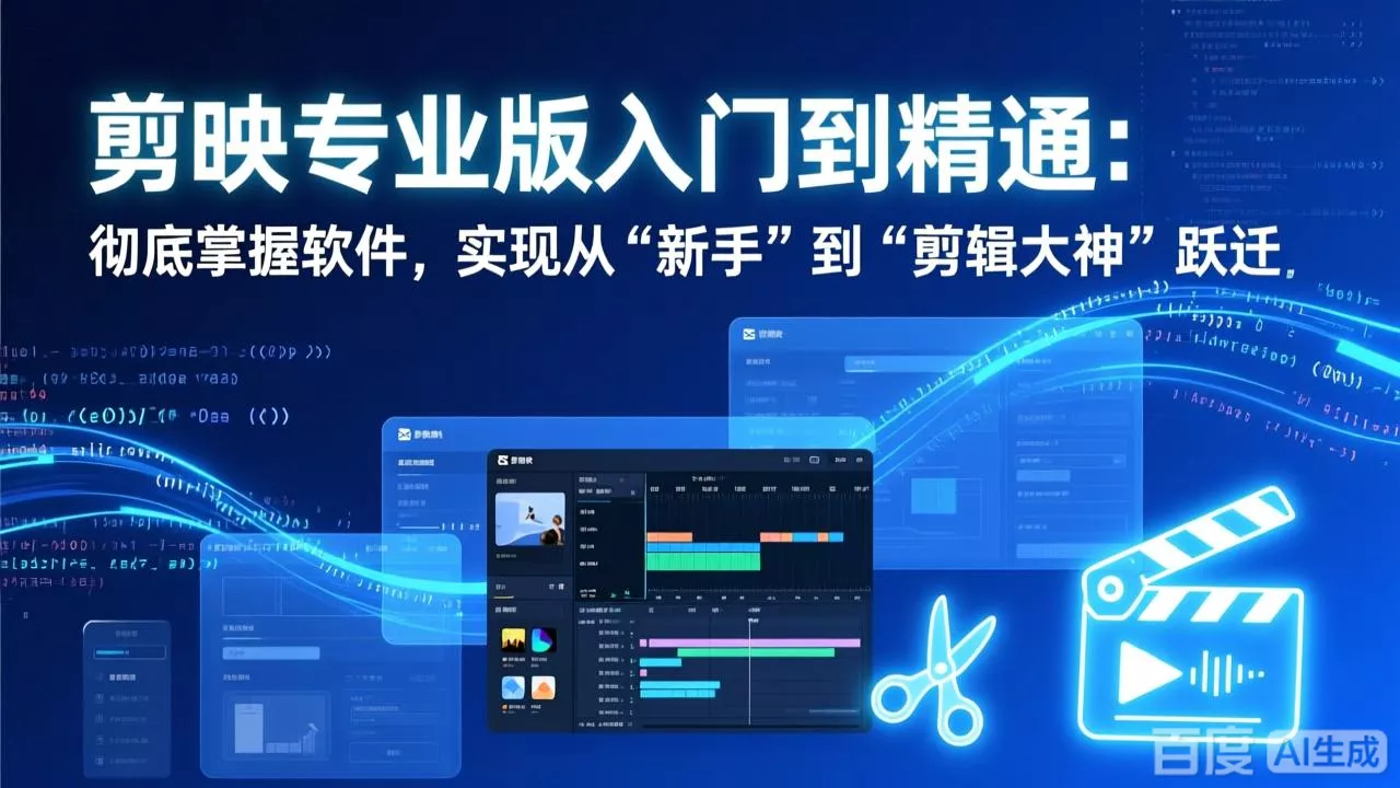 剪映专业版入门到精通：彻底掌握软件，实现从“新手”到“剪辑大神”跃迁 - 网创在线