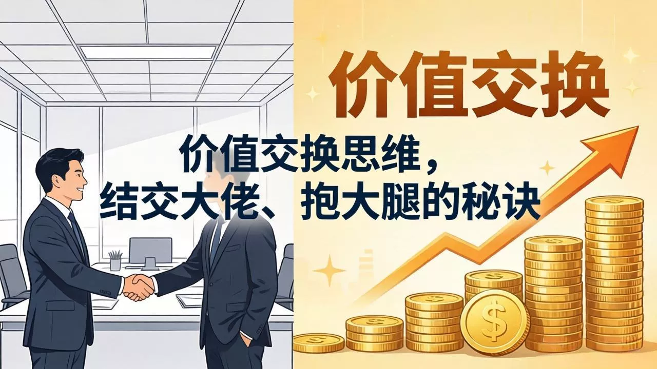 某付费文章：价值交换思维，结交大佬、抱大腿的秘诀 - 网创在线