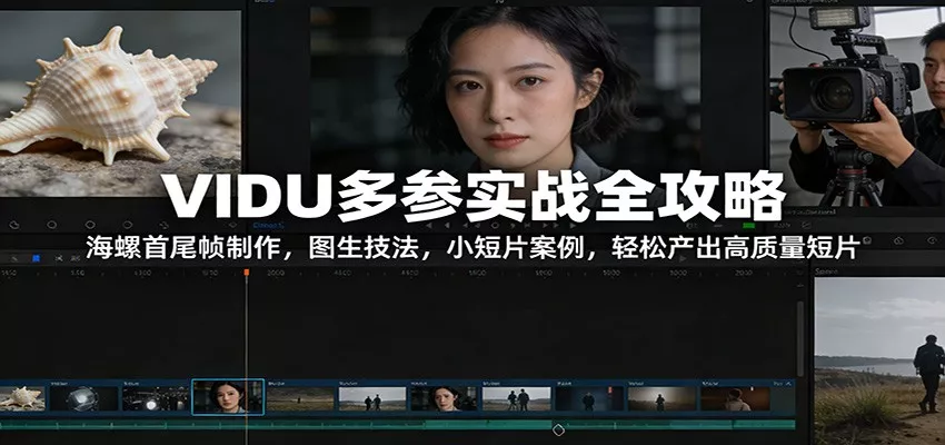 VIDU多参实战全攻略：海螺首尾帧制作，图生技法，小短片案例，轻松产出高质量短片 - 网创在线
