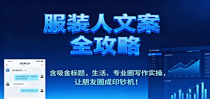 服装人文案全攻略，含吸金标题，生活、专业圈写作实操，让朋友圈成印钞机！ - 网创在线