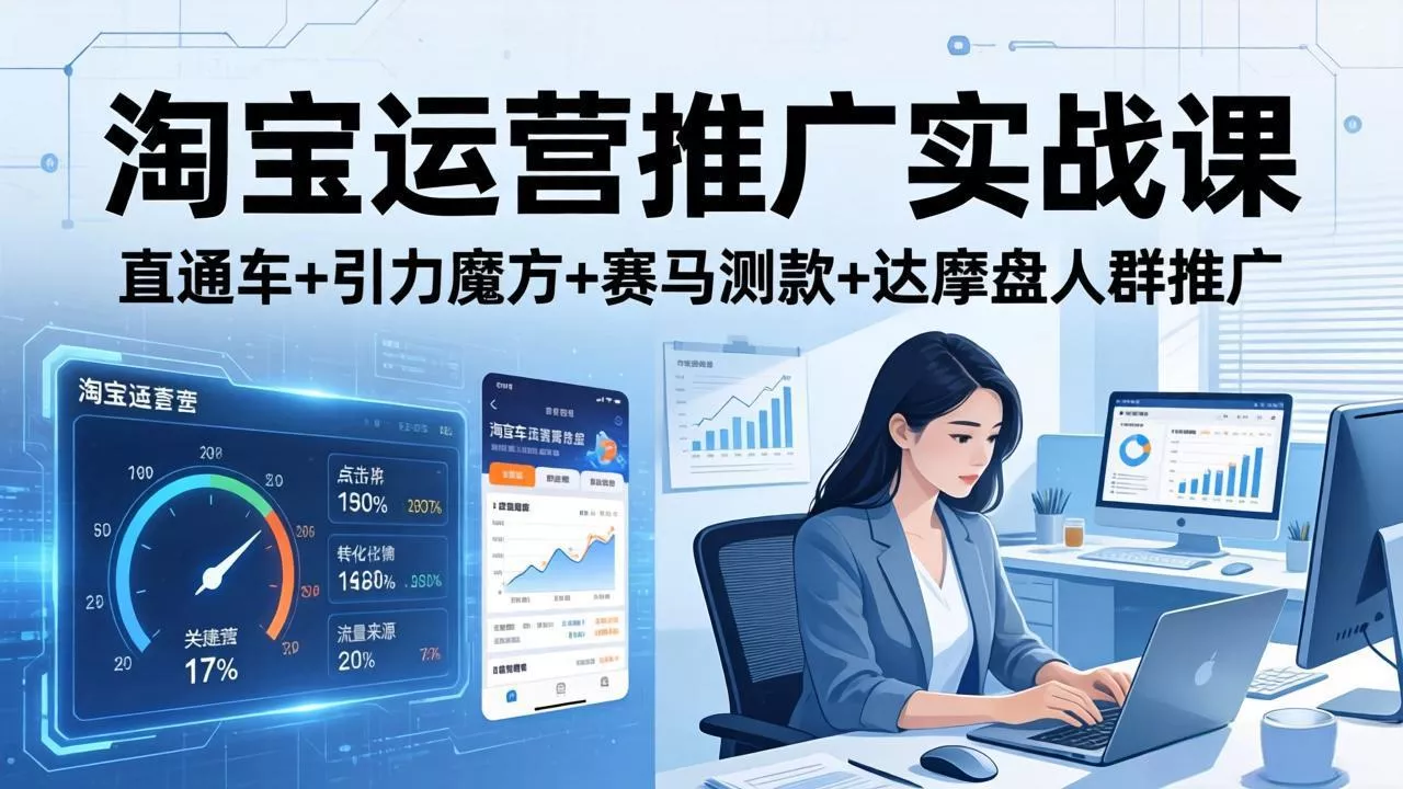 淘宝运营推广实战课(更新26年4月 - 网创在线