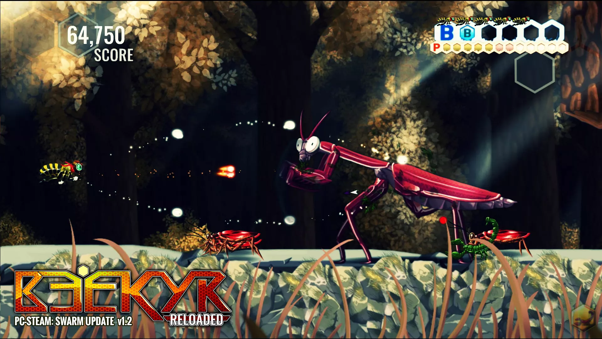 《蜜蜂：重装上阵 Beekyr Reloaded》Switch英文版NSP下载 – 含1.0.0补丁