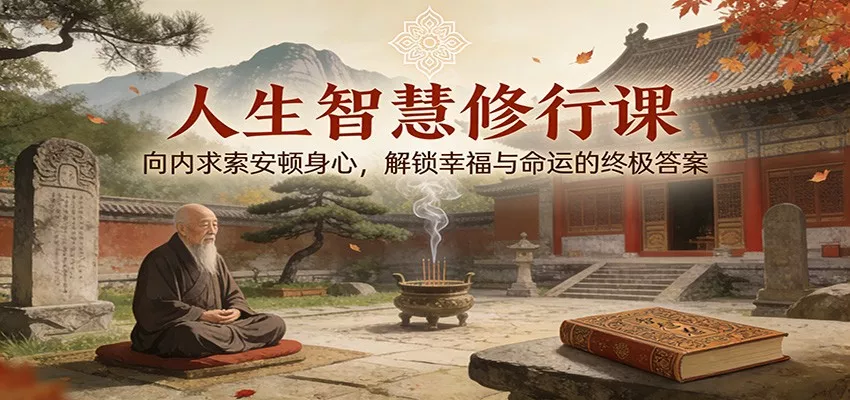 人生智慧修行课：向内求索安顿身心，解锁幸福与命运的终极答案 - 网创在线
