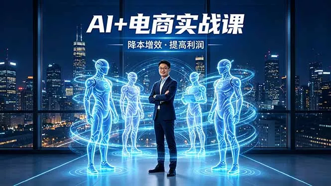 AI+电商实战课，1人+N个AI 智能体，把SOP变AI员工，实现降本增效提高利润 - 网创在线