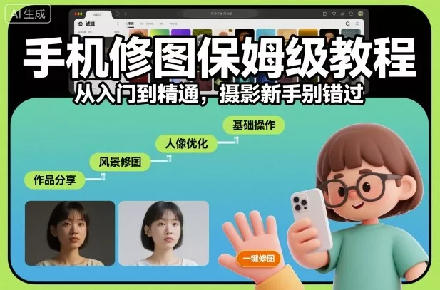 手机修图保姆级教程，从入门到精通，摄影新手别错过 - 网创在线