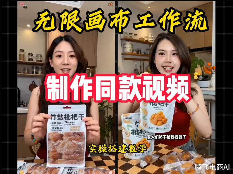 无限画布工作流一键复刻爆款带货视频，实操搭建，操作简单 - 网创在线