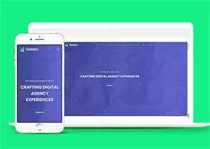 紫色4A设计类公司网站模板下载 - 网创在线