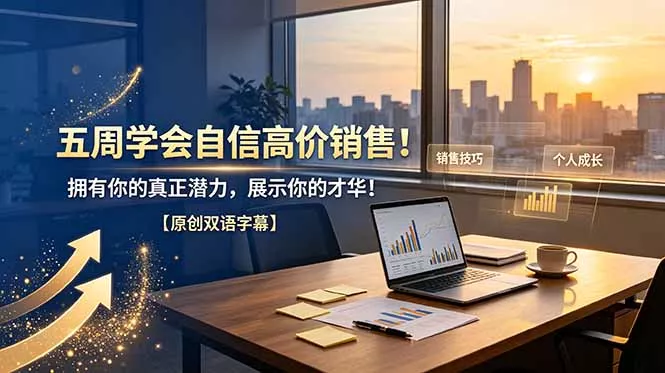 五周学会自信高价销售！拥有你的真正潜力，展示你的才华！【原创双语字幕】 - 网创在线