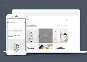 极简主义创意展示响应式网页模板下载 - 网创在线