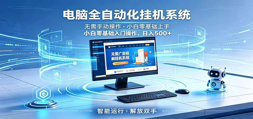智能广告挂机无需值守，小白上手轻松实现每日增收 - 网创在线